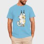 Cute Fat Cat Climbing, Tricou Barbati (Unisex)