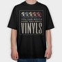 Vinyl Records Quote, Tricou Oversize Barbati (Unisex)