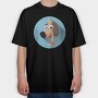 Doggy Smile, Tricou Oversize Barbati (Unisex)