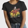 Opossum Riding T Rex Dinosaur, Tricou Femei