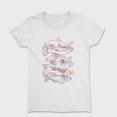 Tricou Femei, Fish Set Color