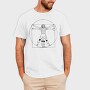 Vitruvian Man Volleyball Vitruvio, Tricou Barbati (Unisex)