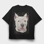 Dogo Argentino Dog Breed, Tricou Oversize Barbati (Unisex)