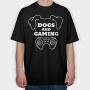 Dogs And Gaming, Tricou Oversize Barbati (Unisex)