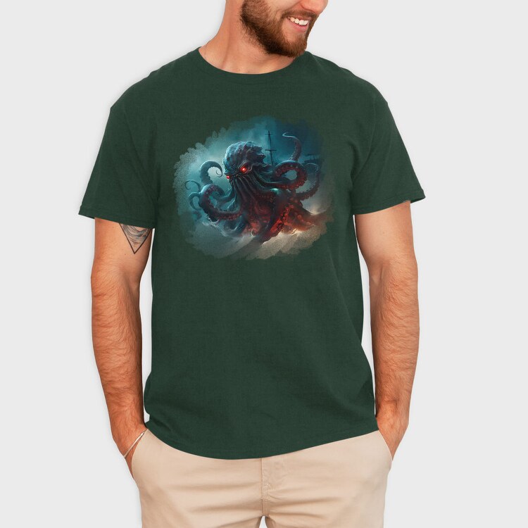Kraken Monster, Tricou Barbati (Unisex)