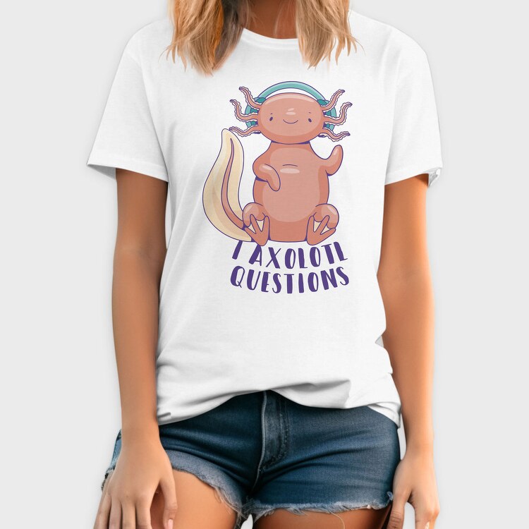 Axolotl With Headphones, Tricou Barbati (Unisex)