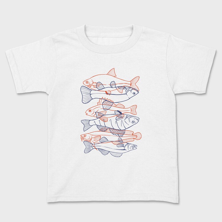 Fish Set Color, Tricou Copii