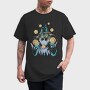 Wizard Juggling Planets, Tricou Barbati (Unisex)