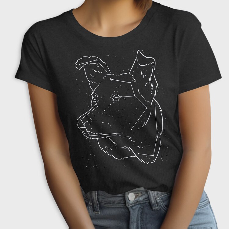 Labrador Dog Constellation Laika, Tricou Femei