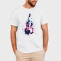 Double Bass Paint Splash, Tricou Barbati (Unisex)