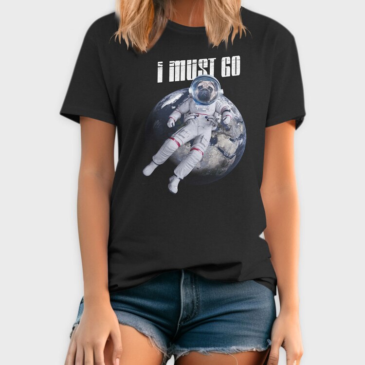 Space Dog I Must Go, Tricou Barbati (Unisex)
