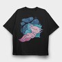 Baby Axlotl Sleeping, Tricou Oversize Barbati (Unisex)
