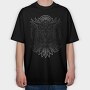 Owl Bird Animal Tribal, Tricou Oversize Barbati (Unisex)