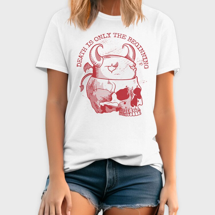 Death Is Only the Beginning Red, Tricou Barbati (Unisex)