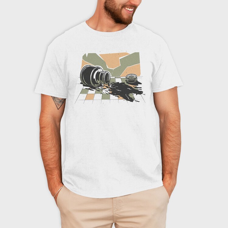 Wolf Ink Drop, Tricou Barbati (Unisex)