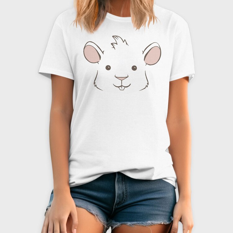 Guinea Pig Face, Tricou Barbati (Unisex)