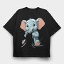 Baby Elephant, Tricou Oversize Barbati (Unisex)