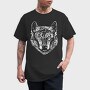 Wolf Portrait Monochrome, Tricou Barbati (Unisex)