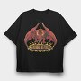Dragon Creature With Fire Savage Attack, Tricou Oversize Barbati (Unisex)