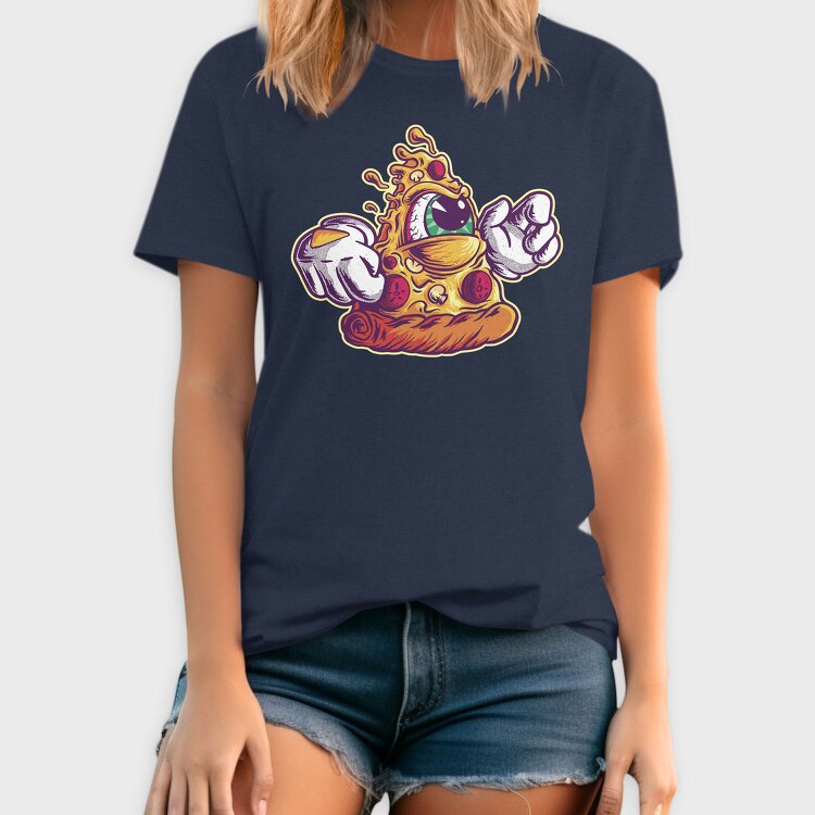 Pizza Slice Monster Illuminati, Tricou Barbati (Unisex)