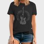Guitar Made Out of Music Notes, Tricou Barbati (Unisex)