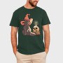 Halloween Witch Cat, Tricou Barbati (Unisex)
