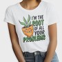 Plant Pun Throw Pillow Root Problems, Tricou Femei