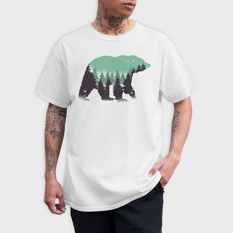 Bear Forest, Tricou Barbati (Unisex)