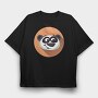 Panda Smile Icon, Tricou Oversize Barbati (Unisex)