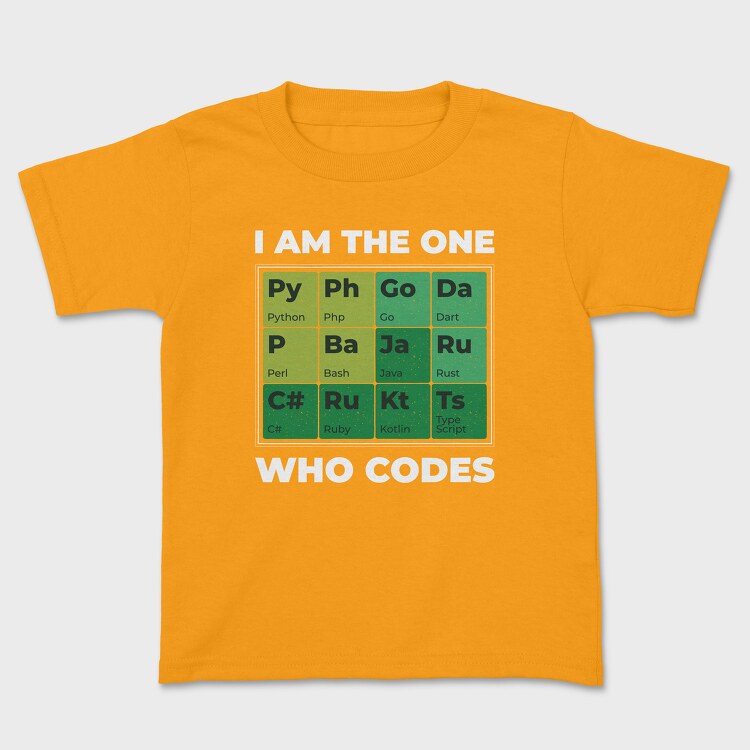 Developer Periodic Table, Tricou Copii
