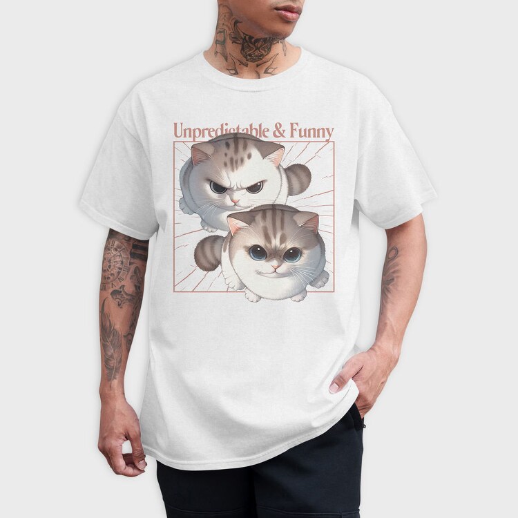Playful Grumpy Cats, Tricou Barbati (Unisex)