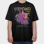 Beyond Time Cat Psychedelic, Tricou Oversize Barbati (Unisex)