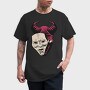 Demon And Mask Halloween, Tricou Barbati (Unisex)