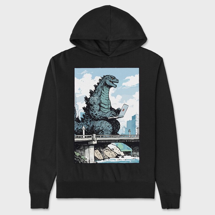 Dinosaur Working, Hanorac Oversize Barbati (Unisex)
