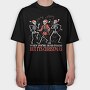 Skeletal Christmas Dance Skeletons, Tricou Oversize Barbati (Unisex)