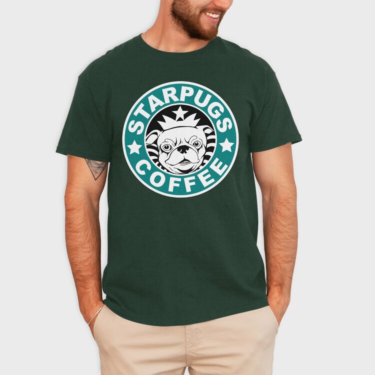 Starpugs Coffee, Tricou Barbati (Unisex)
