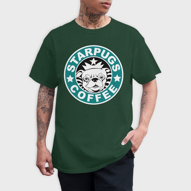 Starpugs Coffee, Tricou Barbati (Unisex)