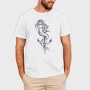 Hand Drawn Mermaid Siren And Anchor, Tricou Barbati (Unisex)