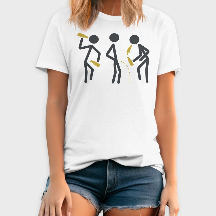 Drunk Stick Figures Request, Tricou Barbati (Unisex)