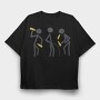 Drunk Stick Figures Request, Tricou Oversize Barbati (Unisex)
