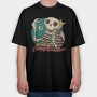 Skeleton Christmas Creepy Cartoon, Tricou Oversize Barbati (Unisex)
