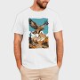 Steppe Eagle Flying, Tricou Barbati (Unisex)