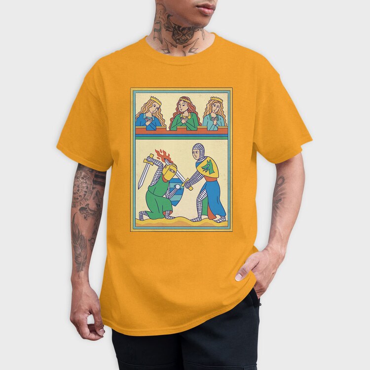 Medieval Illustration, Tricou Barbati (Unisex)