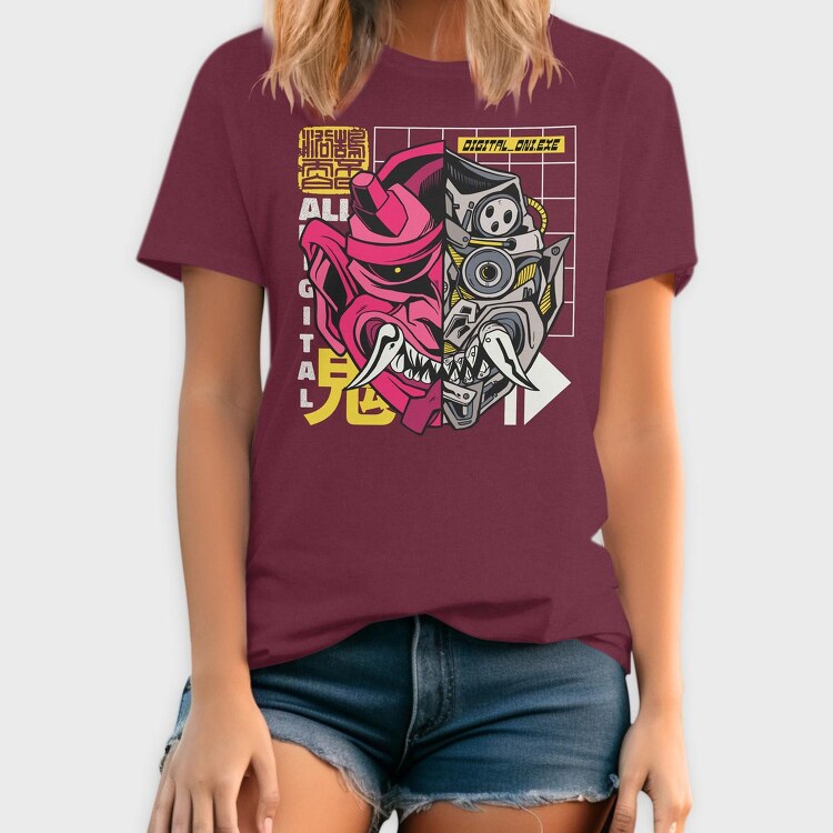 Cyber Oni, Tricou Barbati (Unisex)