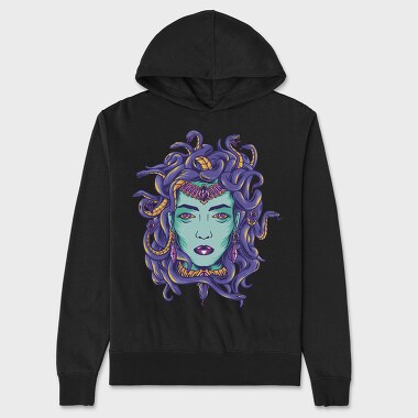 Medusa Face, Hanorac Oversize Barbati (Unisex)