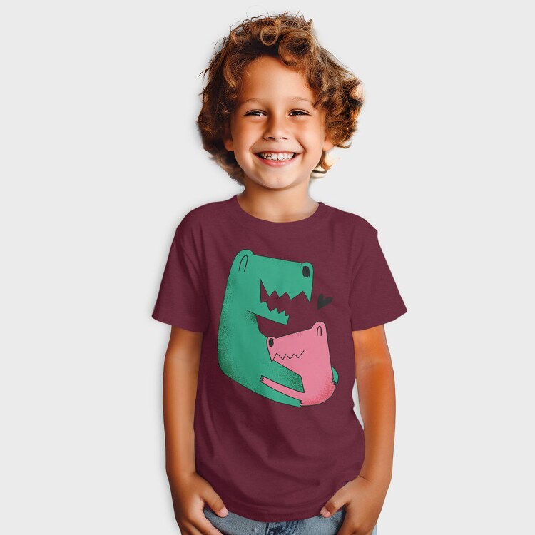 Dinosaurs Family Dad Son, Tricou Copii