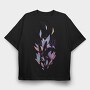 Hands With Color Leaves Plants, Tricou Oversize Barbati (Unisex)