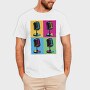 Pop Art Microphones Music, Tricou Barbati (Unisex)