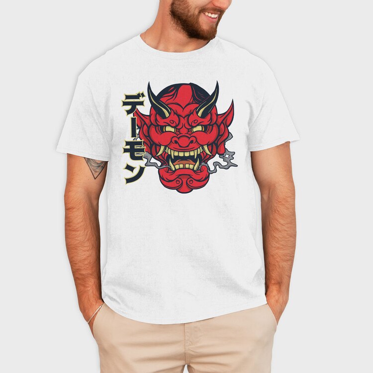 Hannya Mask, Tricou Barbati (Unisex)