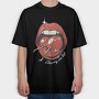 Cherry On Top Lips Kitsch, Tricou Oversize Barbati (Unisex)